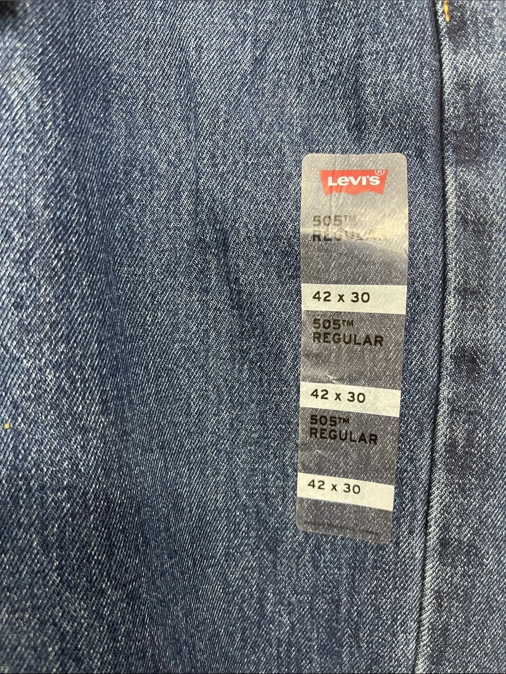 NEW Levi's Men's Relaxed Straight Jeans - 505 Dark Blue Denim 42x30